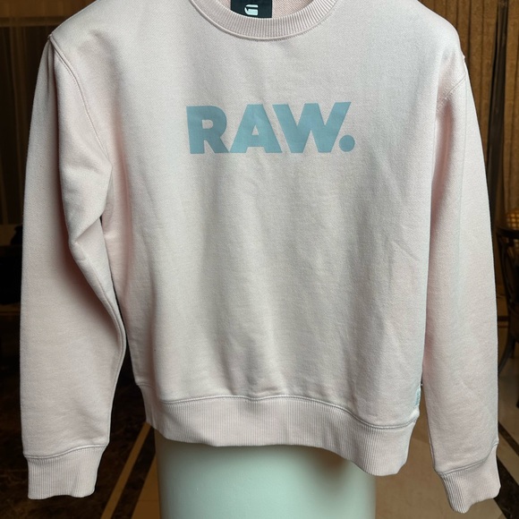 G-Star RAW Logo Sweatshirt | Blush Pink | Size S - Picture 2 of 14